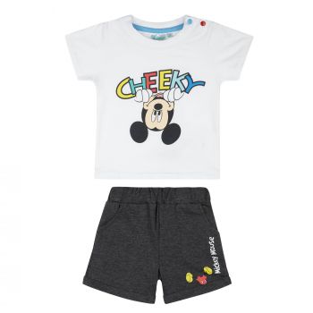 Disney Mickey Sommer Set, weiß-grau, Gr. 62-92